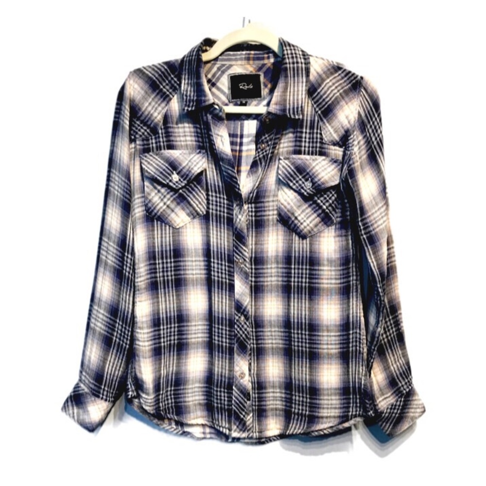 🌸Rails plaid Kendra button down shirt